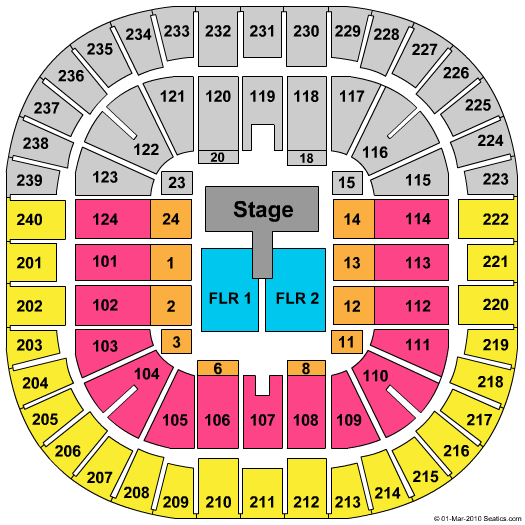 Littlejohn Coliseum Daughtry Seating Chart